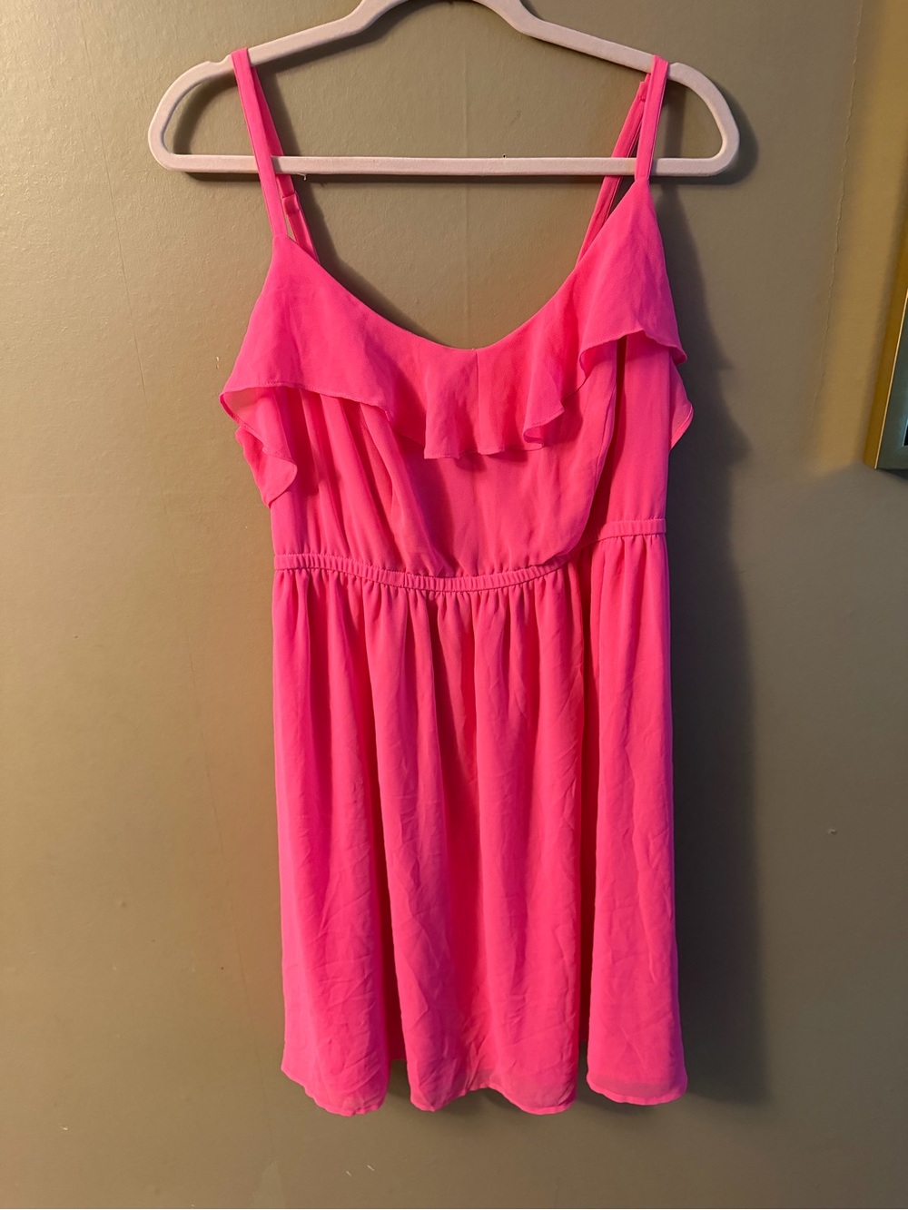torrid Hot Pink Ruffle dress